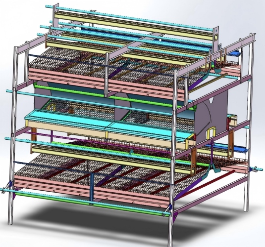 Control ambiental y diseño integral de la granja: se diseña la estructura del gallinero, la ventilación, la refrigeración y el aislamiento térmico según el clima y la topografía de tu zona, con soporte completo desde los planos hasta la guía de construcción.